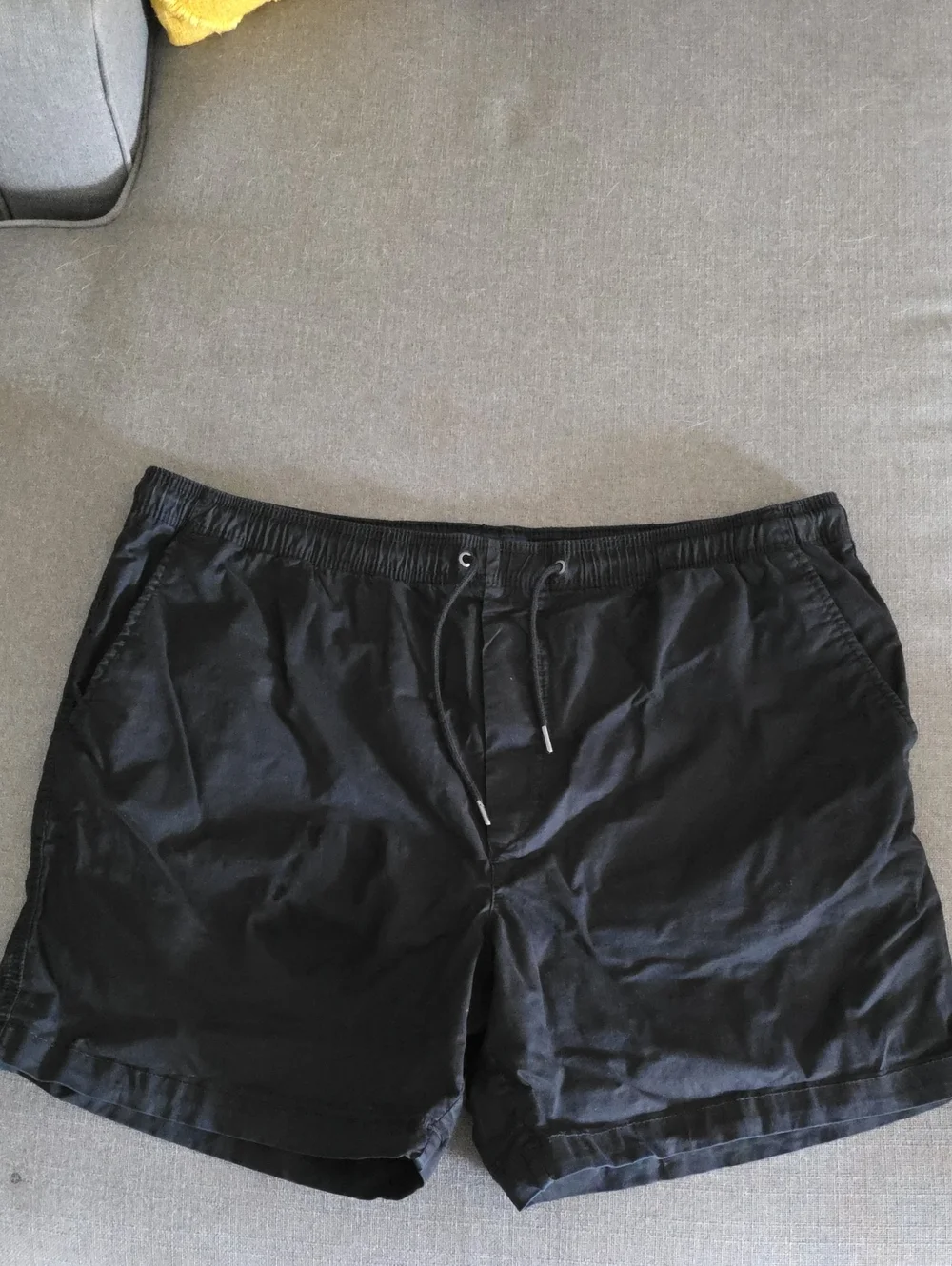 2 Pair American Eagle Outfitters Black And KHAKI Flat Front Drawstring Shorts